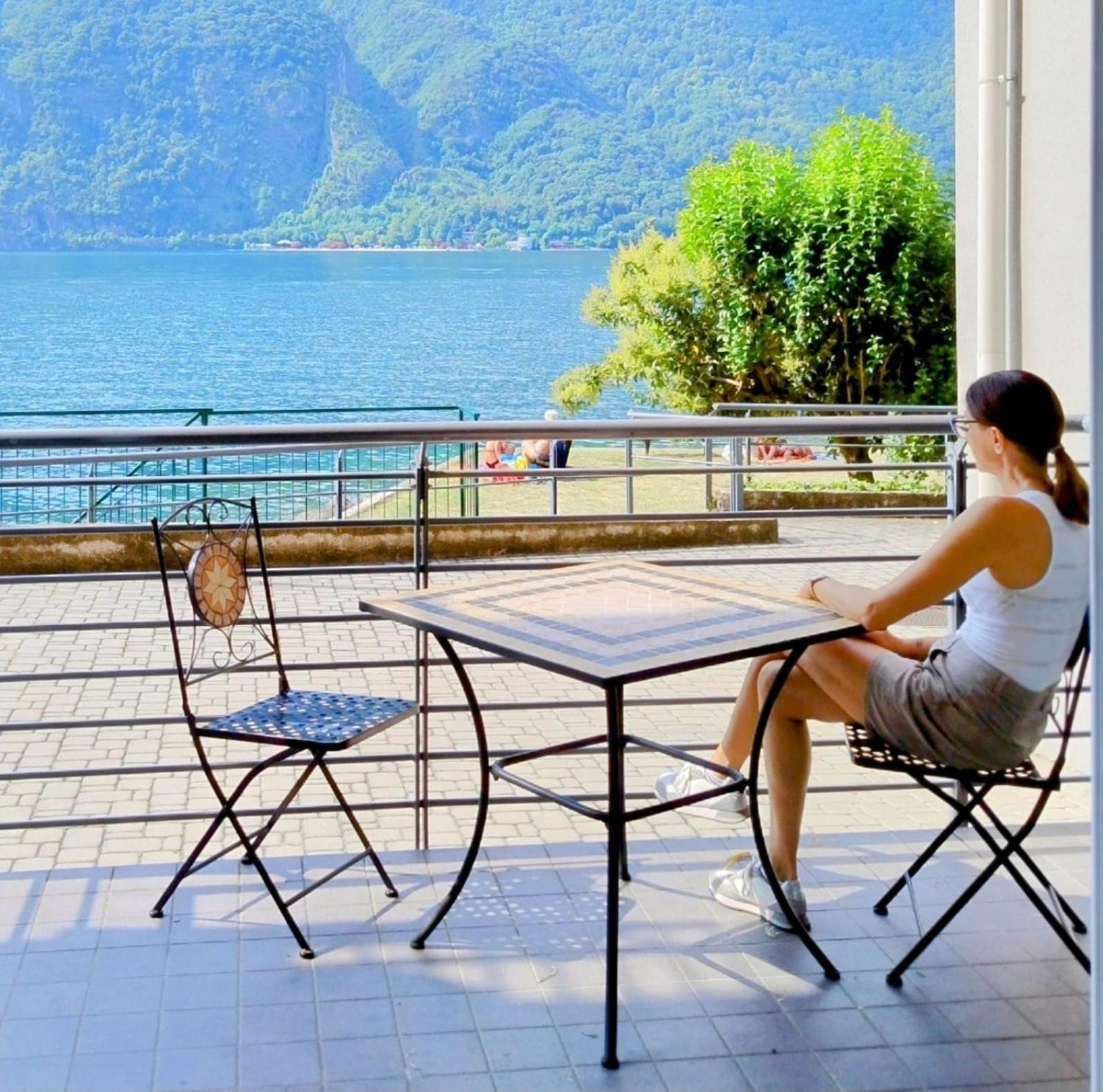 Lake Como Casa La Rosa Abbadia Lariana Esterno foto
